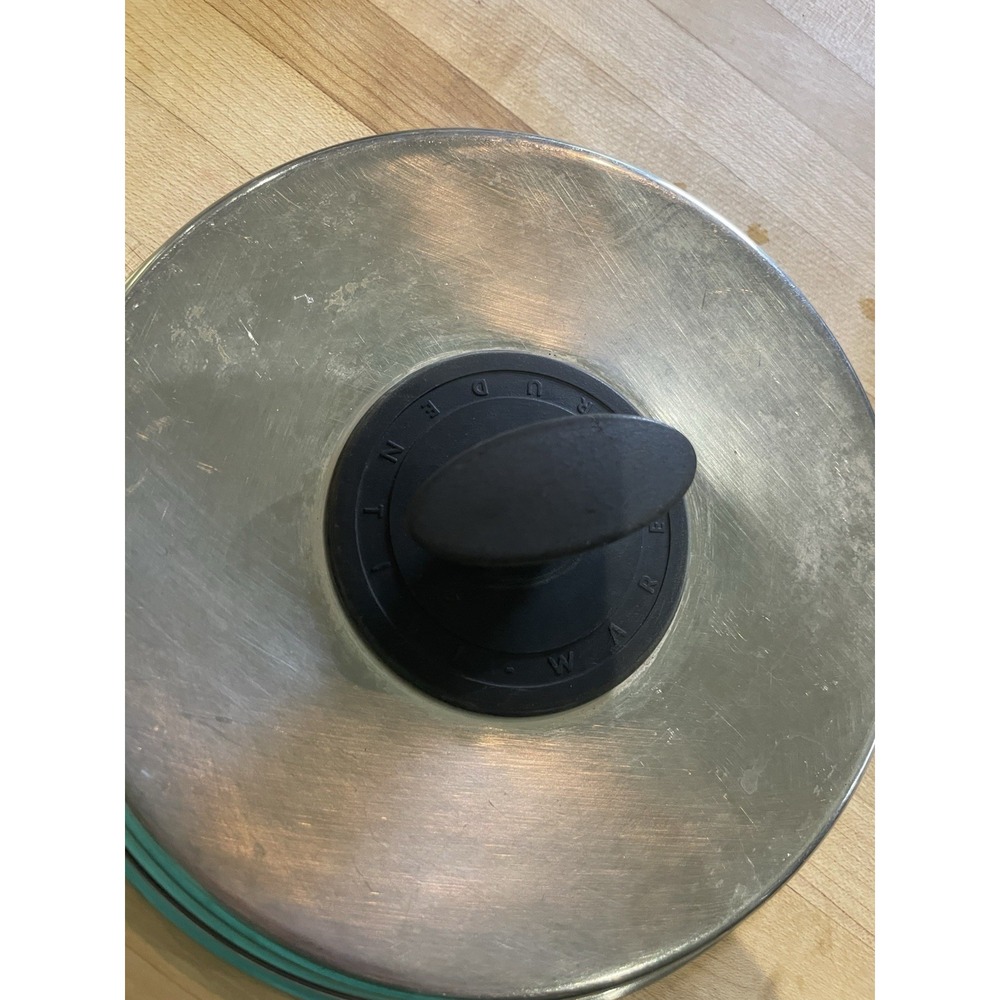 Prudential Ware Replacement Lid Fits 6.5" Pot Pan Stainless Steel Black Handle